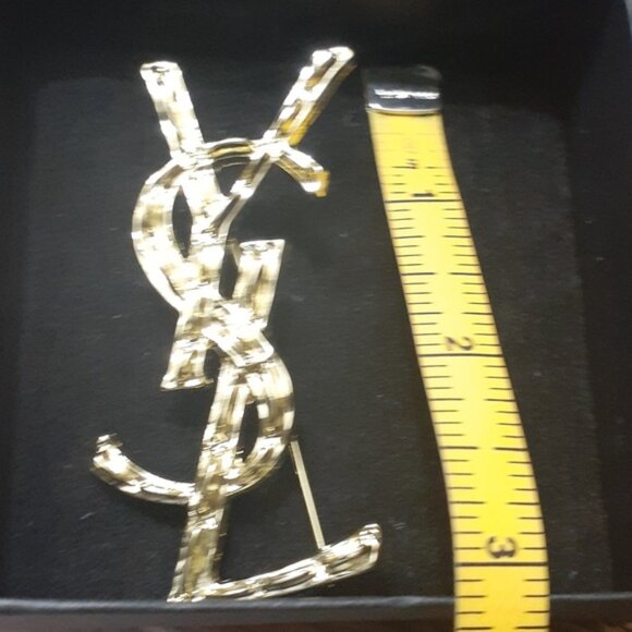 YSL YVES SAINT LAURENT BROOCH NIB - Picture 6 of 12